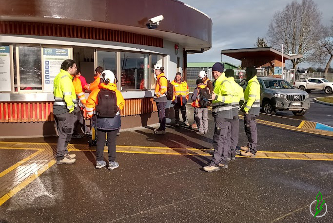 Equipo técnico en terreno